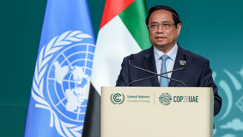 Vietnam prime minister JETP Cop28. Vietnam coal path becomes uncertain as finance falls short