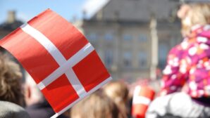 The Danish flag